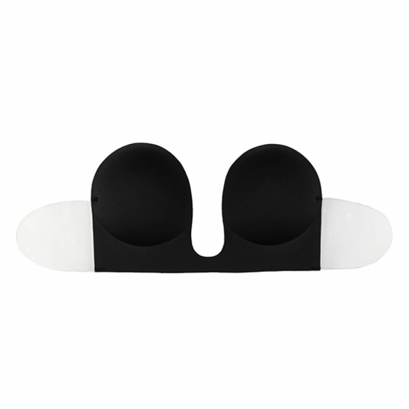 Biustonosz ze skrzydełkami - Bye Bra Seamless U-Style Bra Miseczka C Black